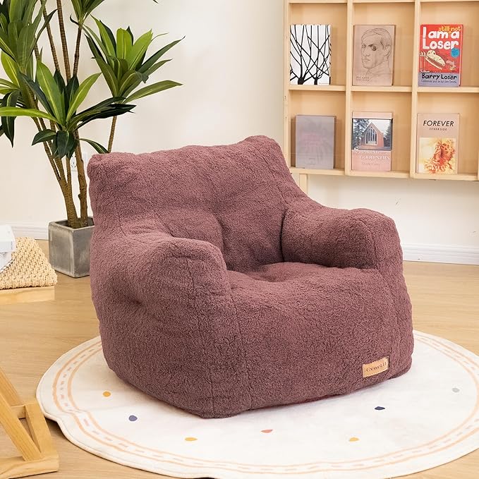 Bean Bag Chair with Filler, Bean Bag Sofa with Tufted Soft Stuffed Filling by Cvortll