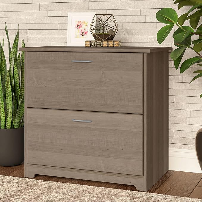 Bush Furniture Cabot 2 Drawer Lateral File Cabinet in Ash Gray, Home Office - Image 2