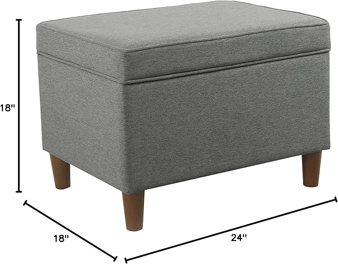 Home Decor | Dinah Collection Modern Storage Ottoman | Ottoman - Image 13