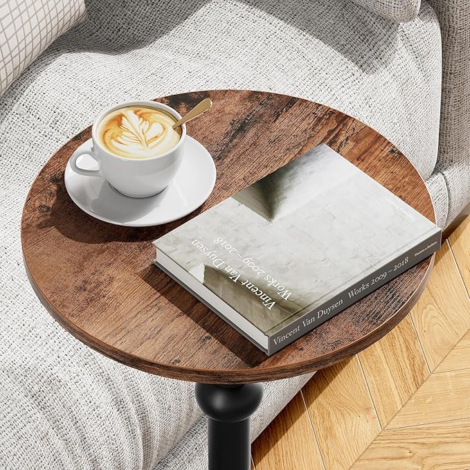 Drink Table, Small Round Side Table - Image 9