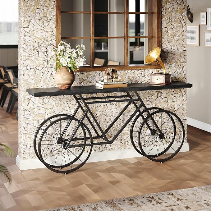 LITTLE TREE Narrow Sofa Table, 70.9-Inch Extra Long Console Table - Image 4