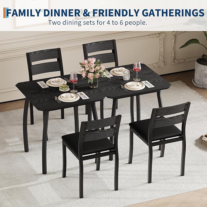 Small Dining Table Set for 2, 3-Piece Kitchen Table Set - Image 6