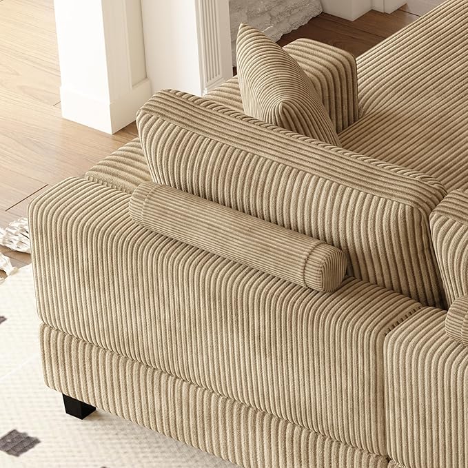 99" Symmetrical U Shaped Reversible Modular Sectional Sofa, Convertible Sofa - Image 5