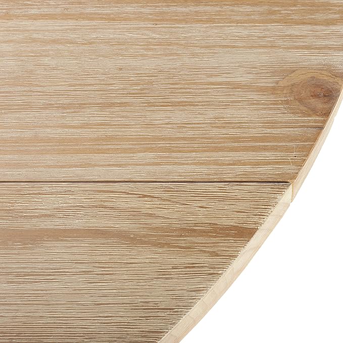Safavieh Home Forest Traditional Rustic Natural Drop Leaf Dining Table - Image 6