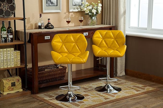 Roundhill Furniture Glasgow Contemporary Tufted Adjustable Height Hydraulic - Image 3