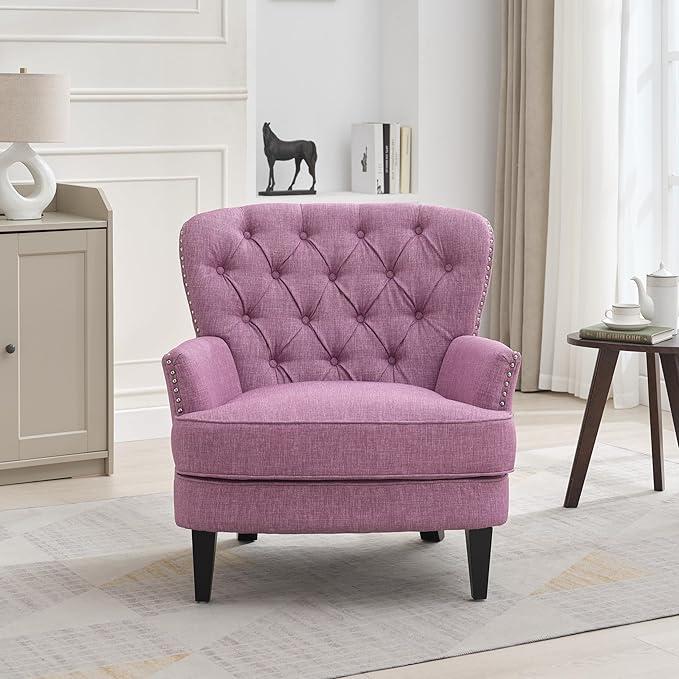 Ball & Cast Accent Chair, Mid-Century Lounge Living Room Chairs - Image 3
