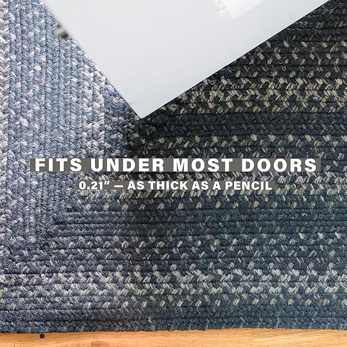 Homespice Jet Black Braided Rugs Runners 22x72 - Image 5
