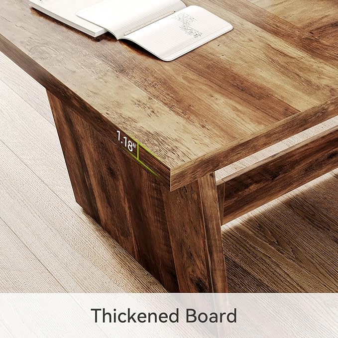 1Easylife 70.87 Inches Long Executive Desk, Industrial Simple Study Writing - Image 5