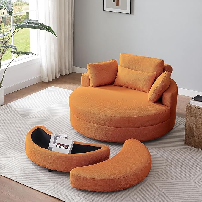 51.2'' Oversized Barrel Armchair - Image 2