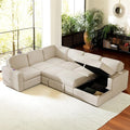 115.6 Inch U-Shaped Modular Sectional Sofa by Unknown