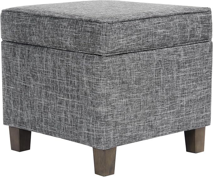HomePop Home Decor | K7342-F2182 | Classic Square Storage Ottoman by HomePop