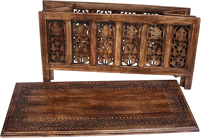 Rectangular Wooden Coffee Table, Modern Wooden Coffee Table, Center Tables - Image 8