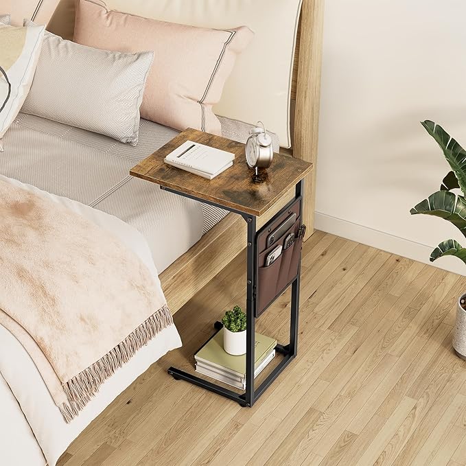 Vagusicc C Shaped End Table, Small Side Table - Image 9