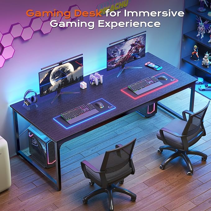 PRAISUN 70.8 X 29.5 Inch Computer Desk - Image 8
