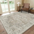 GENIMO 9x12 Area Rugs for Living Room, Non Slip Machine Washable Vintage Rugs by GENIMO