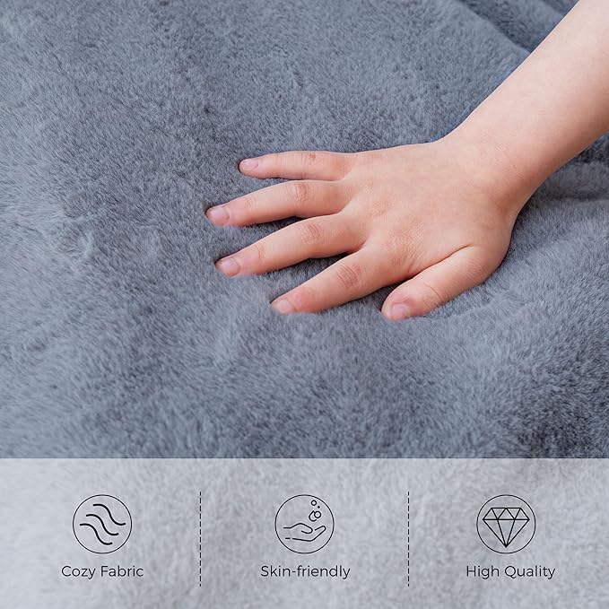 MAXYOYO Kids Bean Bag Chair, Stuffed Faux Fur Bean Bag - Image 5