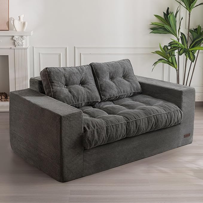 MAXYOYO Bean Bag Chair for Adults, Upholstered Floor Sofa by MAXYOYO