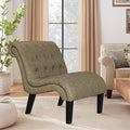 Yongqiang Accent Chair for Bedroom Living Room Modern Button Tufted Upholstered by lightupyourlife
