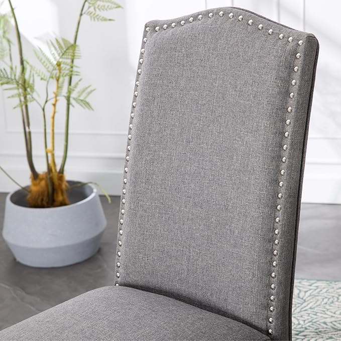 Stylish Upholstered Parsons Dining Chair - Image 7