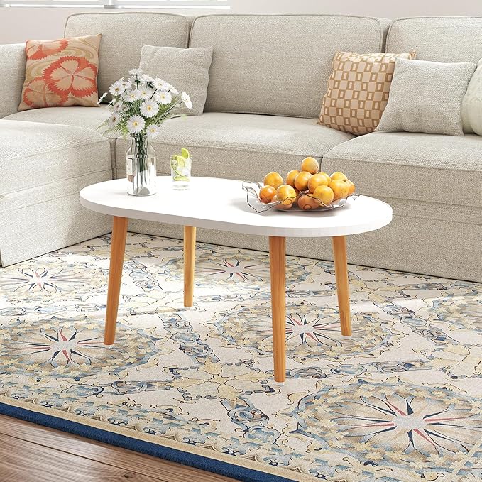 Oval Coffee Table Low Table - Image 5