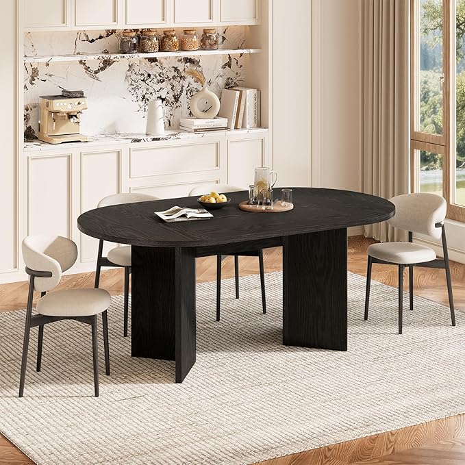 LITTLE TREE 63" Rustic Oval Dining Table - Image 5