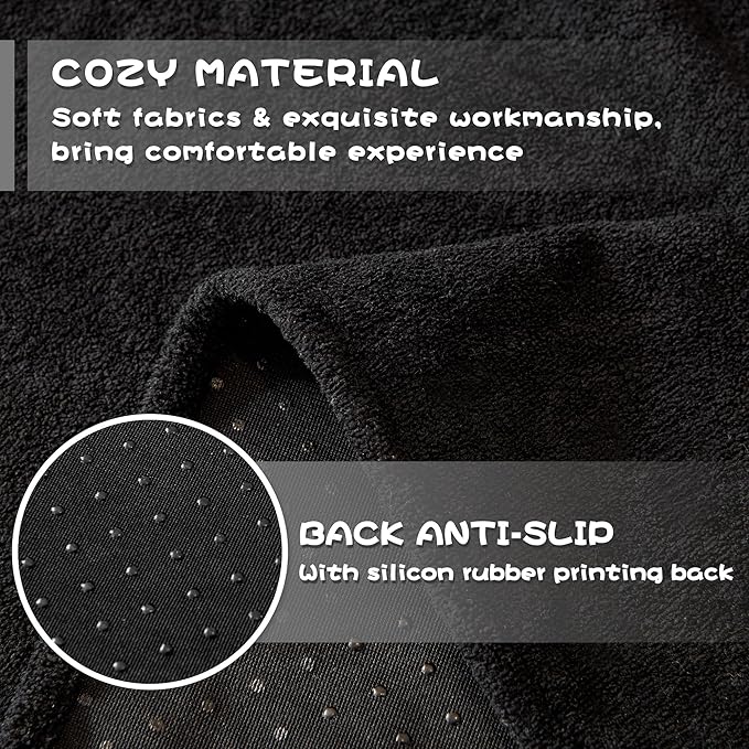 MYSKY HOME Black Couch Covers for Sectional Sofa, Love Seat Covers, Couch - Image 7