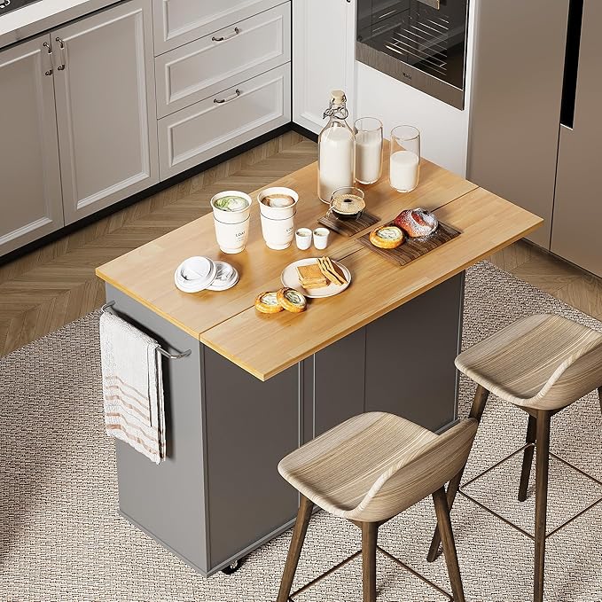 Shintenchi Rolling Kitchen Island Cart by Shintenchi
