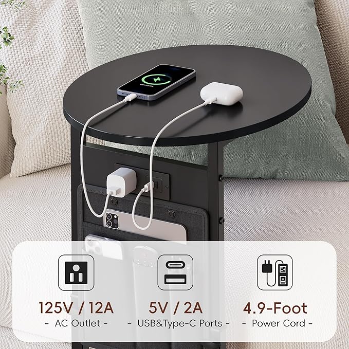 Vagusicc C Shaped End Table - Image 4