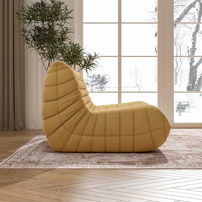 Bean Bag Chair, Loveseat Fireside Chair Bean Bag Sofa Large Bean Bag Chair - Image 7