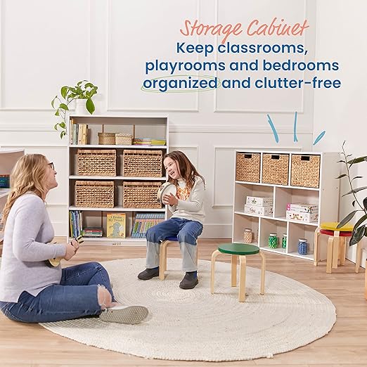 ECR4Kids Streamline 8-Compartment Storage Cabinet, Classroom Furniture - Image 4