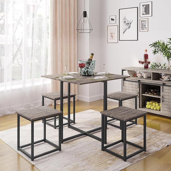 Yaheetech Industrial Dining Table Set - Image 2