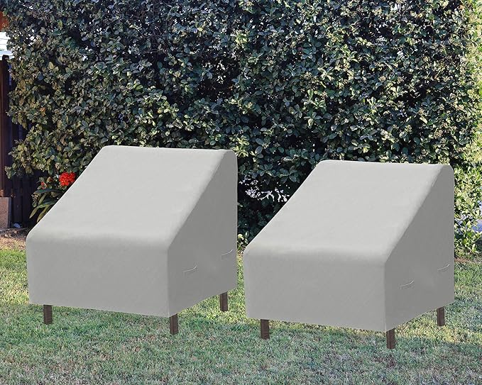Simple Houseware Patio Chair Covers Waterproof 2 Pack - Image 6