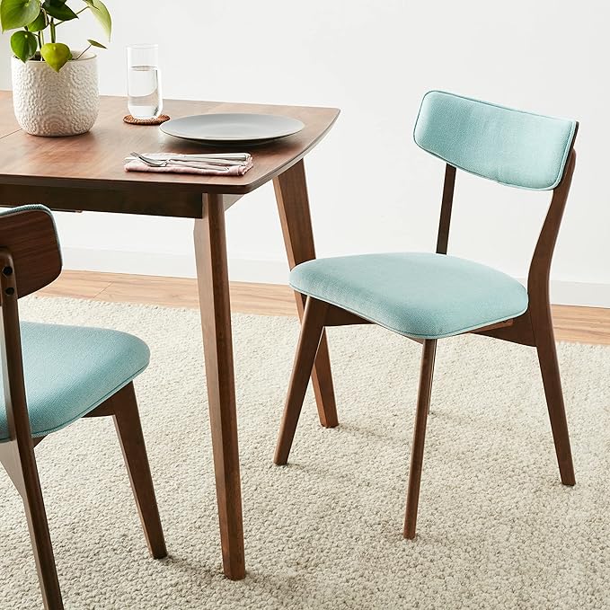 Christopher Knight Home Abrielle Mid-Century Modern Fabric Dining Chairs - Image 2