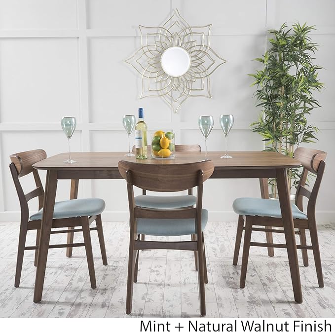 Christopher Knight Home Idalia 60" Rectangular Dining Set, 5-Pcs Set, Natural - Image 3
