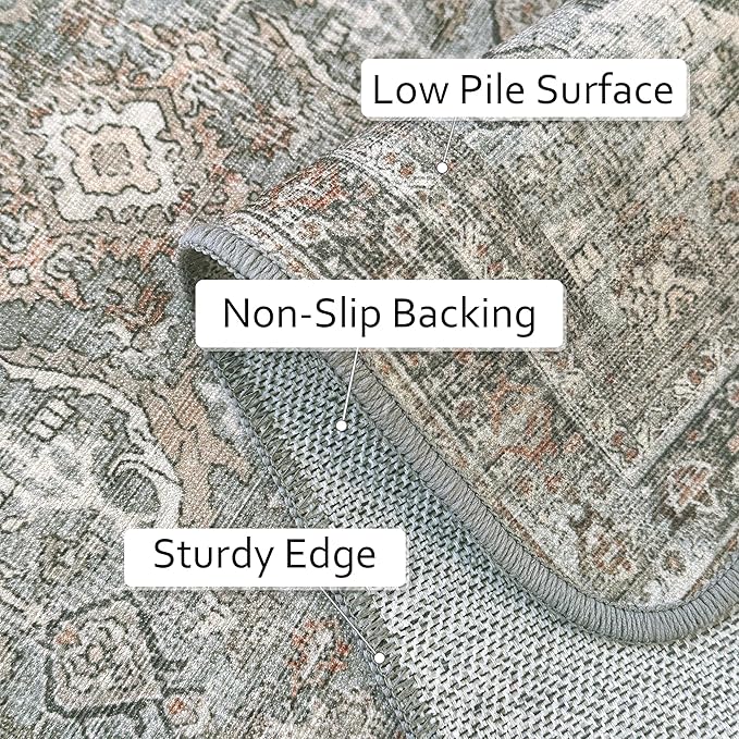 2X5 Area Rugs Machine Washable Rugs - Image 6