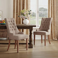 COLAMY Wingback Upholstered Dining Chairs Set of 2, Fabric Side Dining Room by COLAMYINC