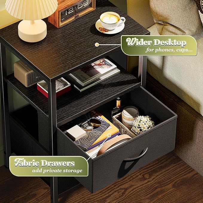 Huuger Night Stand Set of 2, Nightstand - Image 5