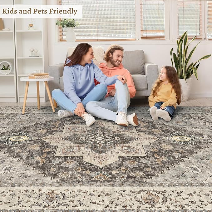 Tangsoo 5x7 Area Rug Washable Rug - Image 8