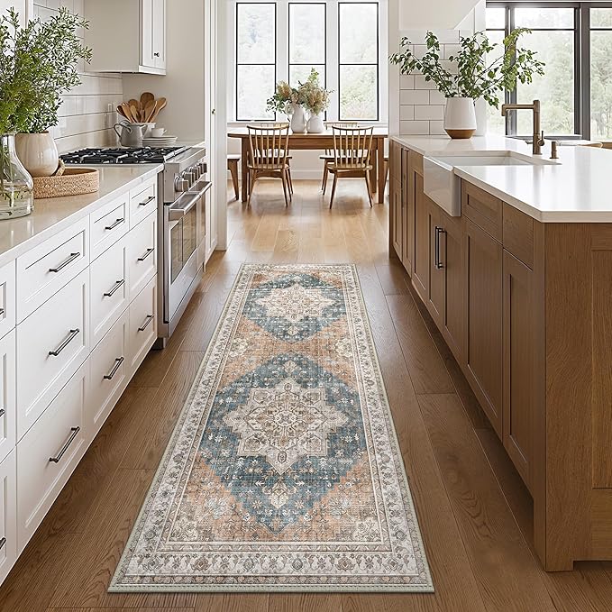 GENIMO 2x5 Runner Rugs for Hallway, Machine Washable Non Slip Vintage Rugs - Image 2