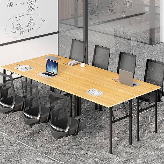 DlandHome Computer Desk, 59.8Inch Office Desk Computer Table, Study Writing - Image 2