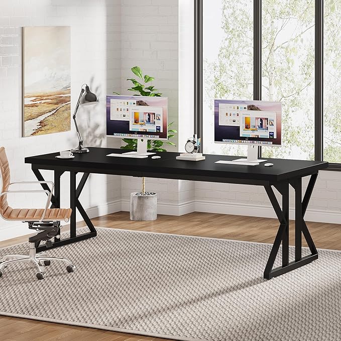 Tribesigns 78.7-Inch Executive Desk, Large Computer Office Desk Workstation by Tribesigns