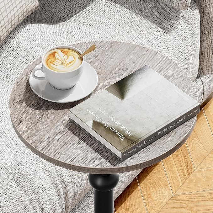 Drink Table, Small Round Side Table - Image 9