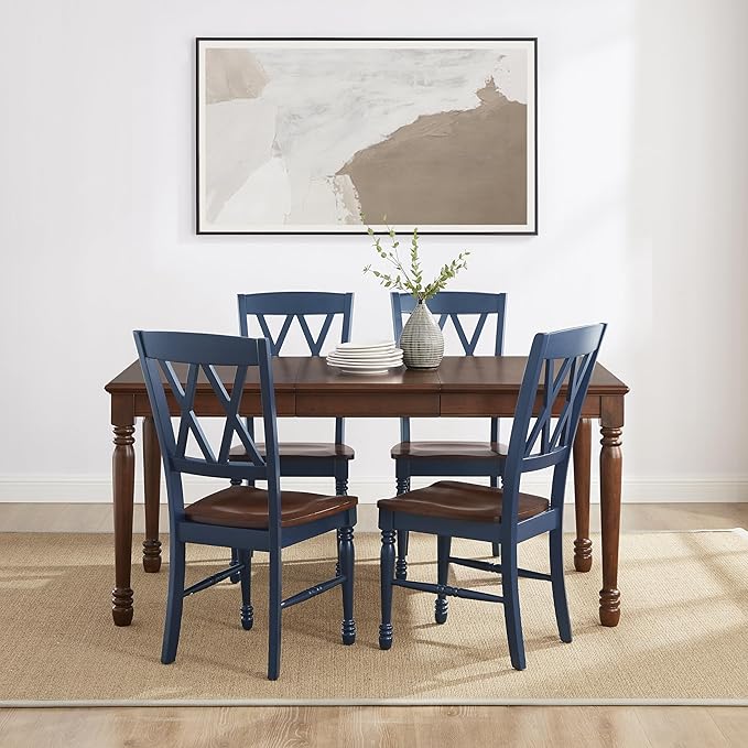 Crosley Furniture Shelby 5-Piece Traditional Dining Table Set - Image 6