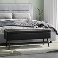 GarveeHome Storage Ottoman Bench, Mid-Century Modern Entryway Bedroom Bench by GarveeHome