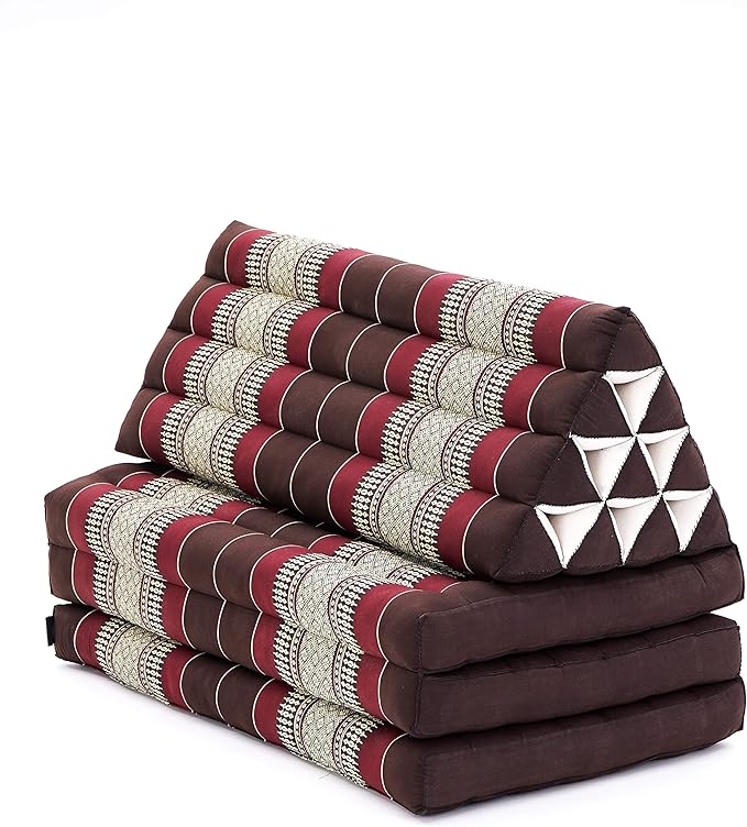 Leewadee 3-Fold Mat XXL with Triangle Cushion – Firm TV Pillow, Foldable - Image 3