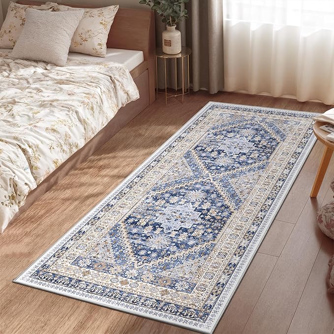 zesthome 2x6 Runner Rug for Hallways, Machine Washable Rug, Non Slip Vintage - Image 6
