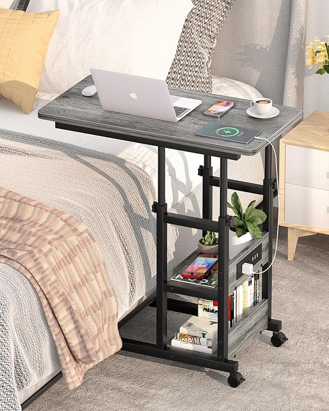 C Shaped End Table Height Adjustable - Image 2