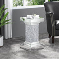 ENENE Mirrored End Table Crushed Diamond Coffee Table by ENENE