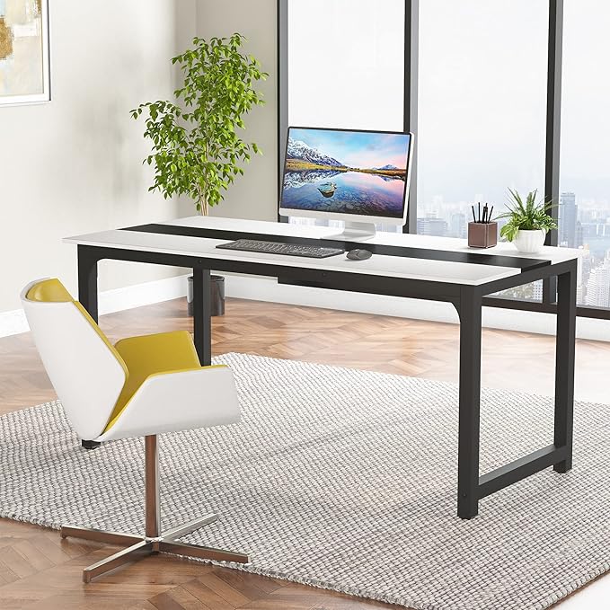 Tribesigns Modern Computer Desk, 70.8 x 31.5 inch Large Office Desk Computer - Image 2