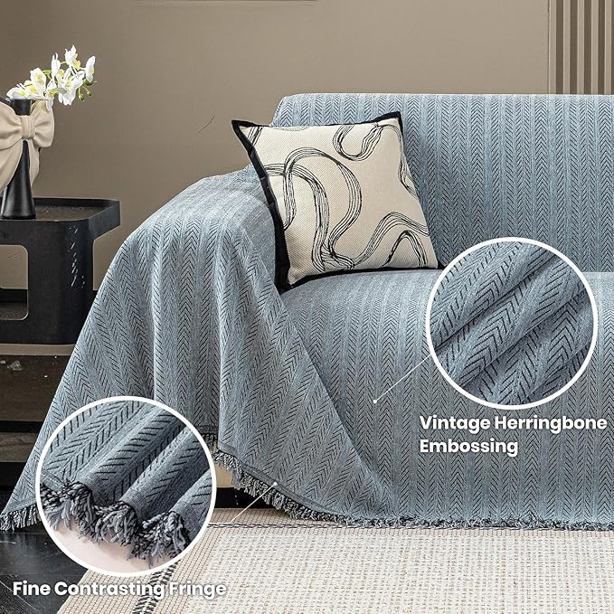 Nobildonna Sofa Cover Washable Soft Thicken Chenille Couch Cover - Image 4